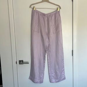 Vince. Silk Purple long Pants size xl